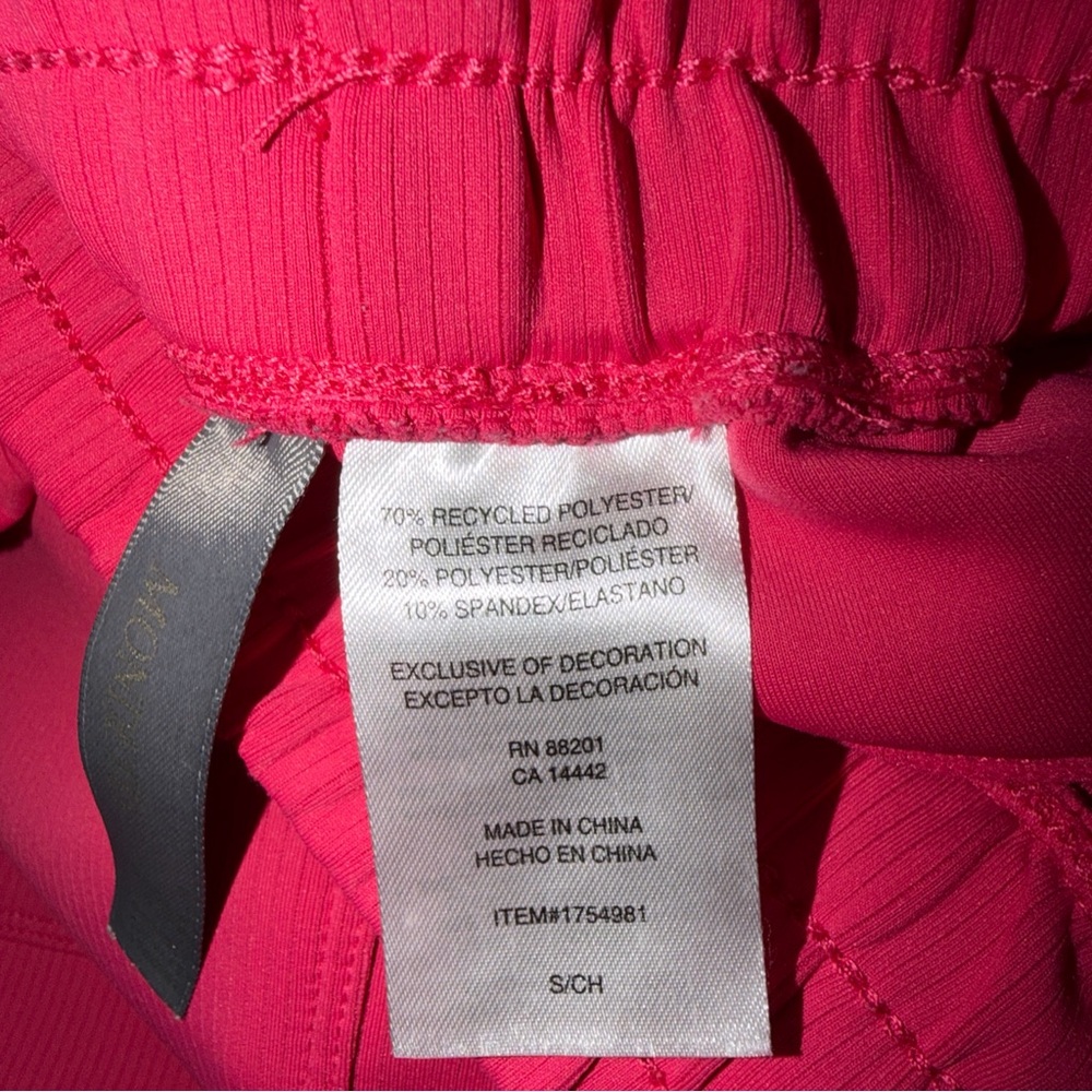 Mondetta Women's Soft Ribbed Active Shorts, Raspberry , Size Small - Picture 5 of 6